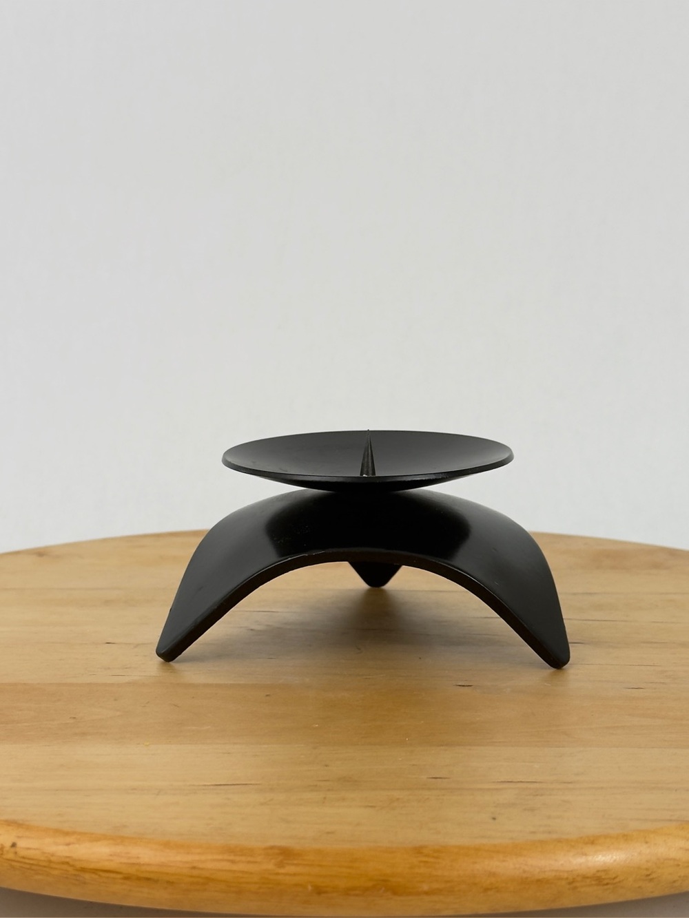 Pier1 Mid-Century Modern Inspired Black Cast Iron Tripod Candle Holder